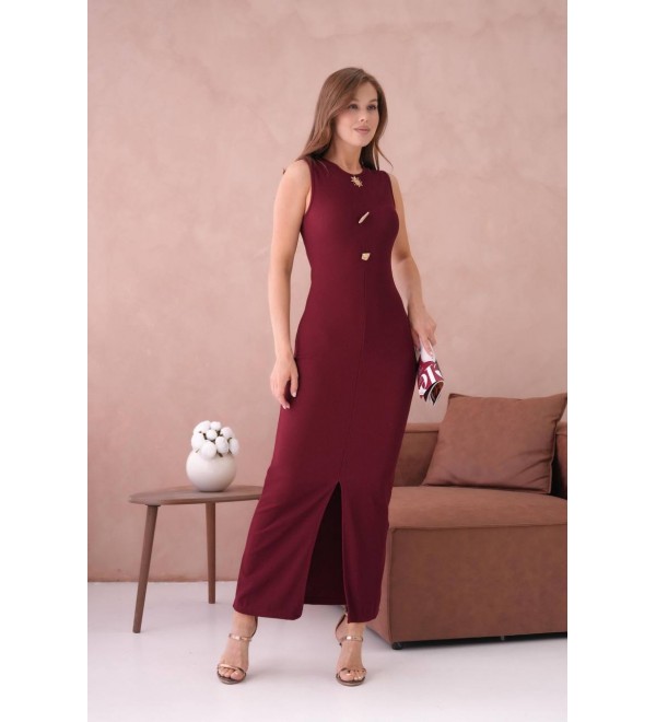 209959 BORDO ELBİSE