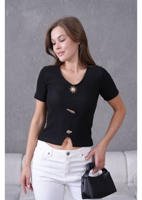 209966 BLACK BLOUSE