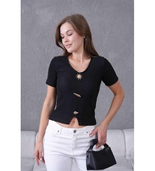 209966 BLACK BLOUSE