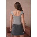 209983 GRİ BLUZ % 100 COTTON