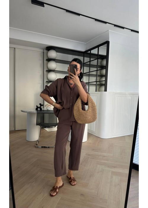 209989 KAFFEE MANNSCHAFT TENCEL STOFF