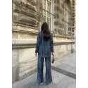 210002 NAVY BLAU MANNSCHAFT TENCEL STOFF