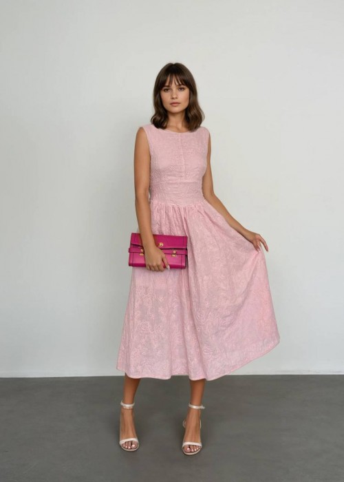210030 PEMBE ELBİSE