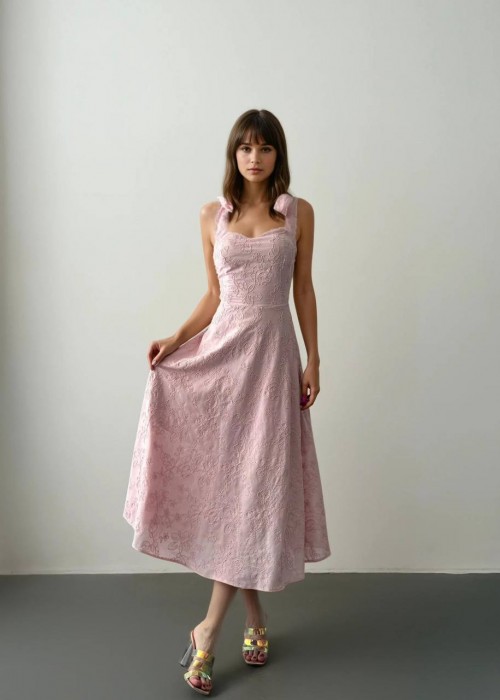 210050 PEMBE ELBİSE