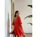 210077 ORANGE DRESS