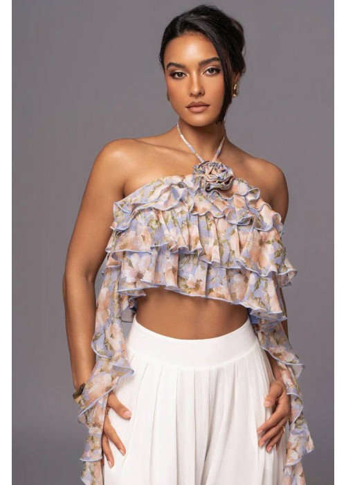 210084 PATTERNED BLOUSE CHIFFON FABRIC