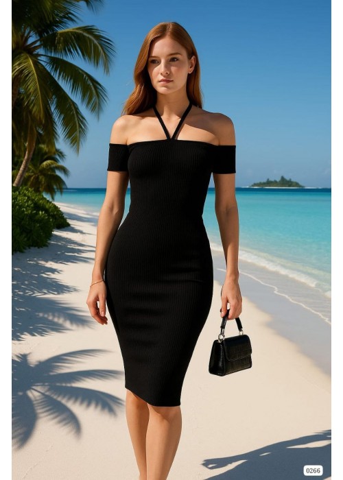210091 BLACK DRESS KNITWEAR