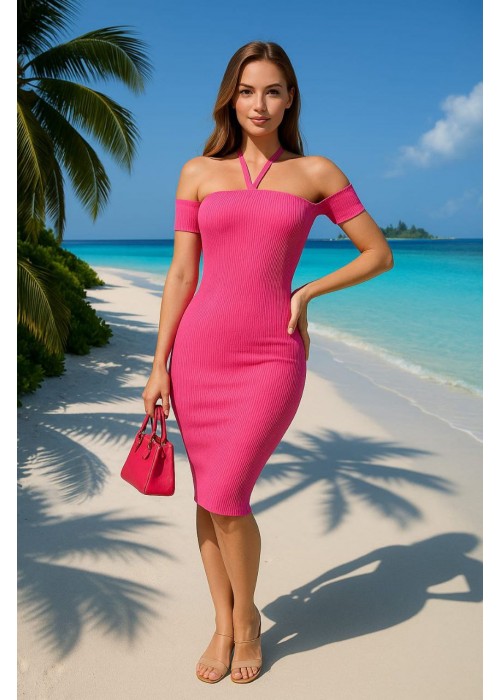 210096 PINK DRESS KNITWEAR