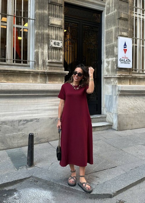 210128 BORDO DRESS