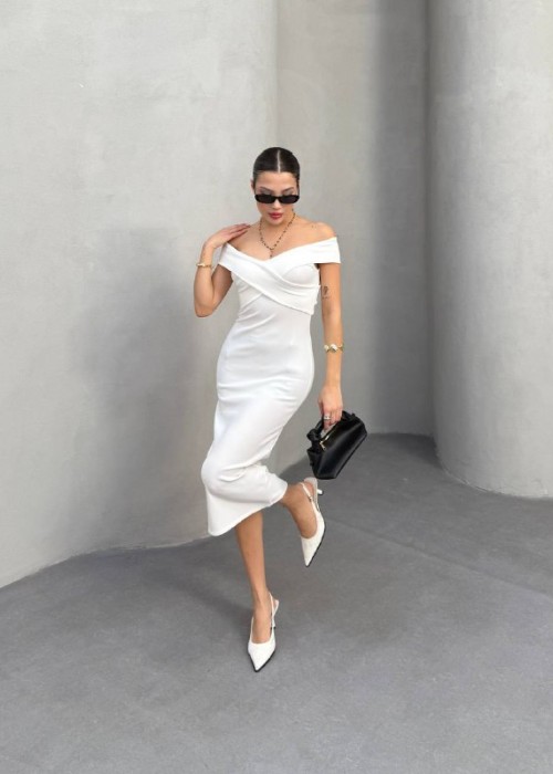 210176 ECRU DRESS
