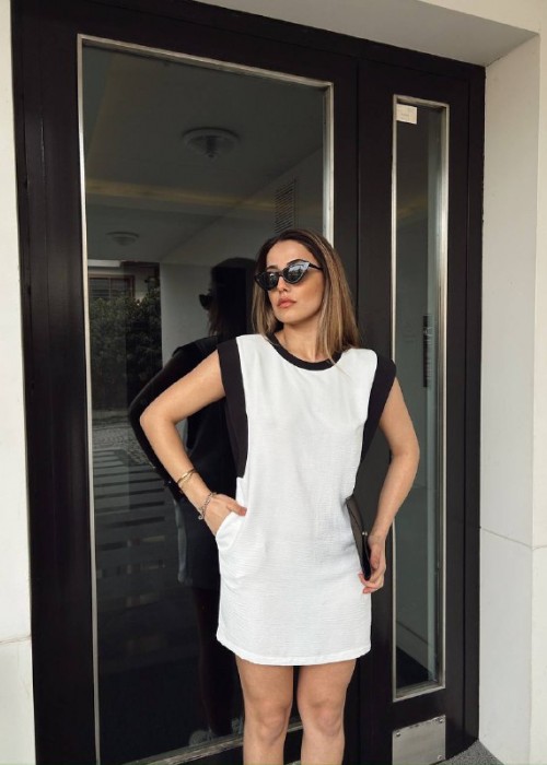 210191 ECRU DRESS