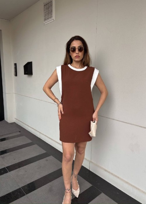 210193 COFFEE DRESS