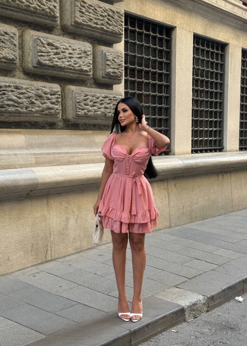 210259 PEMBE ELBİSE