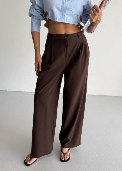 210343 COFFEE TROUSERS