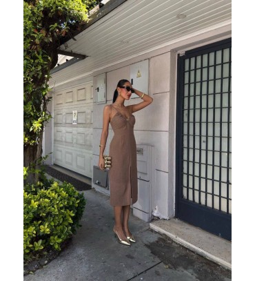 210352 KAHVE ELBİSE ...