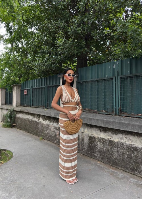 210359 STRIPED SUİT KNITWEAR