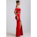 210396 KIRMIZI ELBİSE FULL LYCRA MODAL