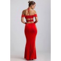 210396 KIRMIZI ELBİSE FULL LYCRA MODAL