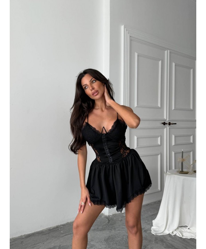 210406 SİYAH ELBİSE LYCRA