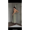 210423 KHAKI DRESS LINEN FABRIC
