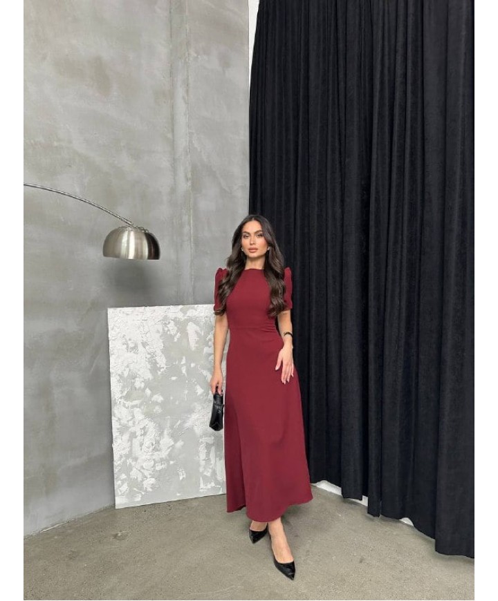 210433 BORDO ELBİSE