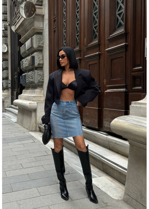 210460 BLUE SKIRT Denim