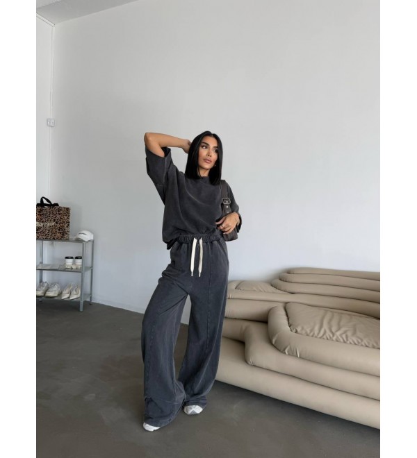 210566 ANTHRACITE TRACKSUIT Compact fabric