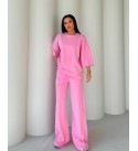 210569 PEMBE EŞOFMAN TAKIM COMPACT KUMAŞ