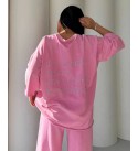 210569 PEMBE EŞOFMAN TAKIM COMPACT KUMAŞ