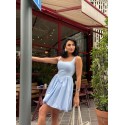 210576 BLAU KLEID