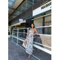 210596 GEMUSTERT KLEID