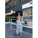 210596 GEMUSTERT KLEID