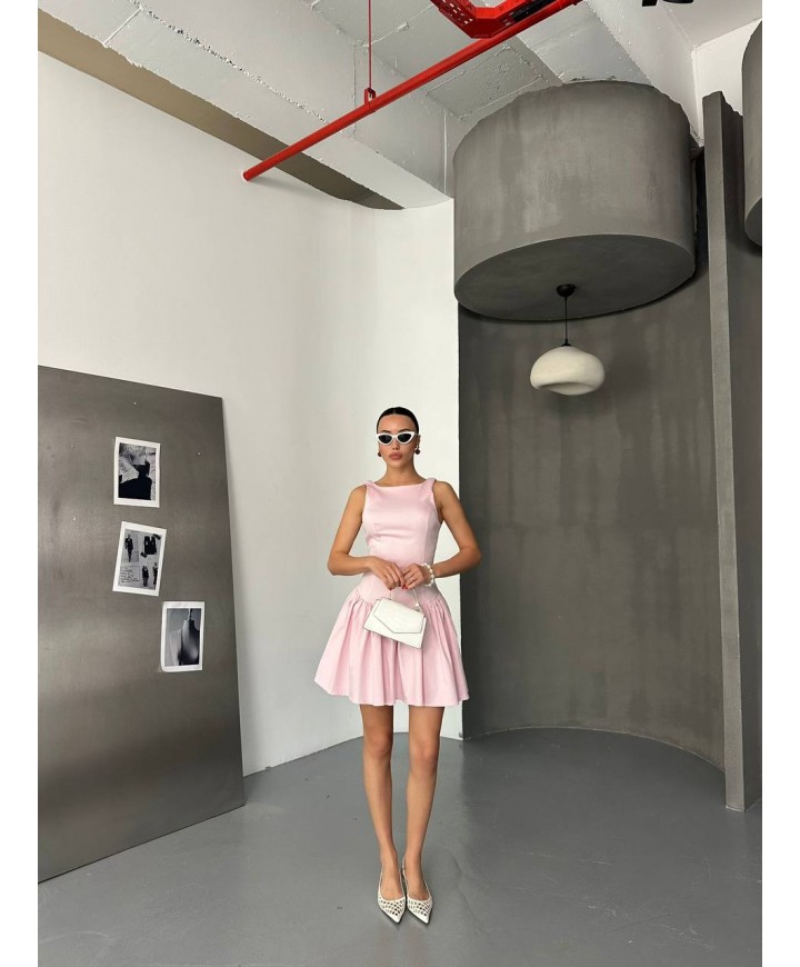 210633 PEMBE ELBİSE