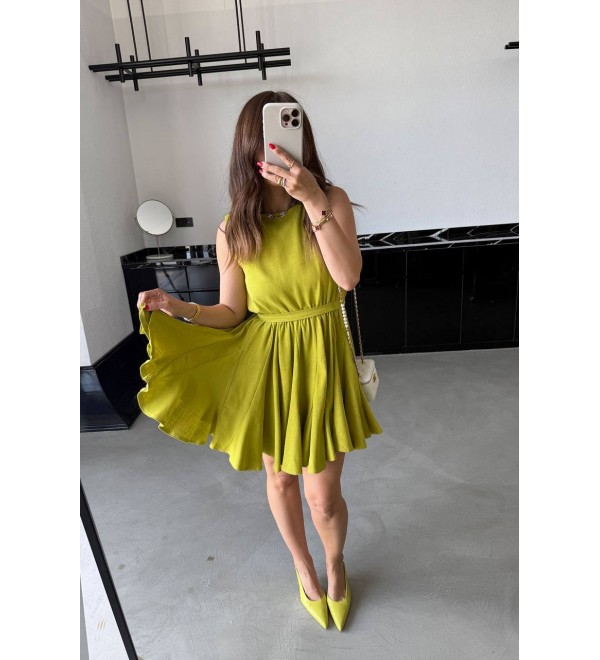 210637 YEŞİL ELBİSE