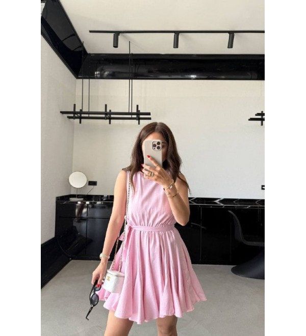 210639 PEMBE ELBİSE