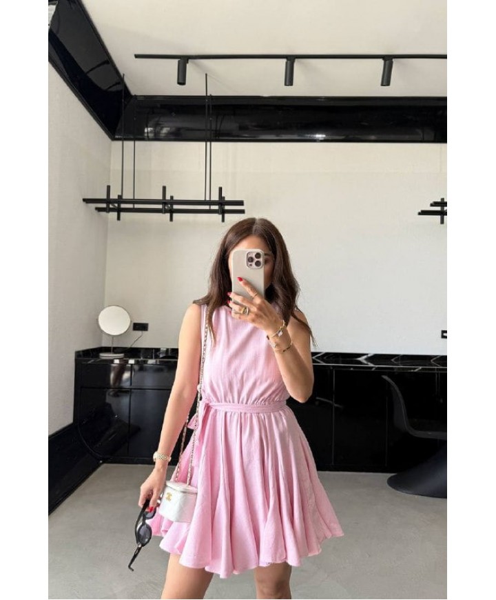 210639 PEMBE ELBİSE