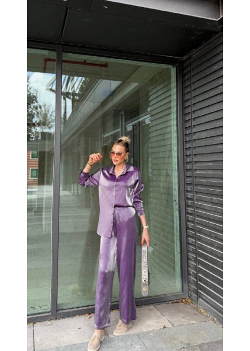 210688 LİLA TAKIM SATEN KUMAŞ