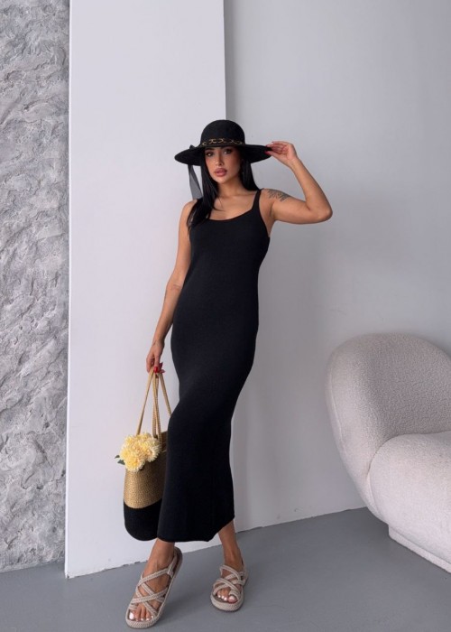 210765 SİYAH ELBİSE TRİKO
