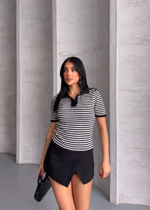 210781 STRIPED BLOUSE KNITWEAR