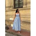 210857 BLUE DRESS POPLIN FABRIC