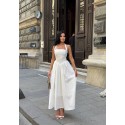 210858 WEISS KLEID POPLIN STOFF
