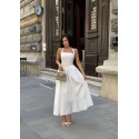 210858 WEISS KLEID POPLIN STOFF