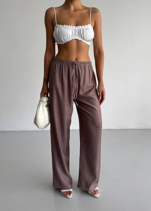 210867 COFFEE TROUSERS
