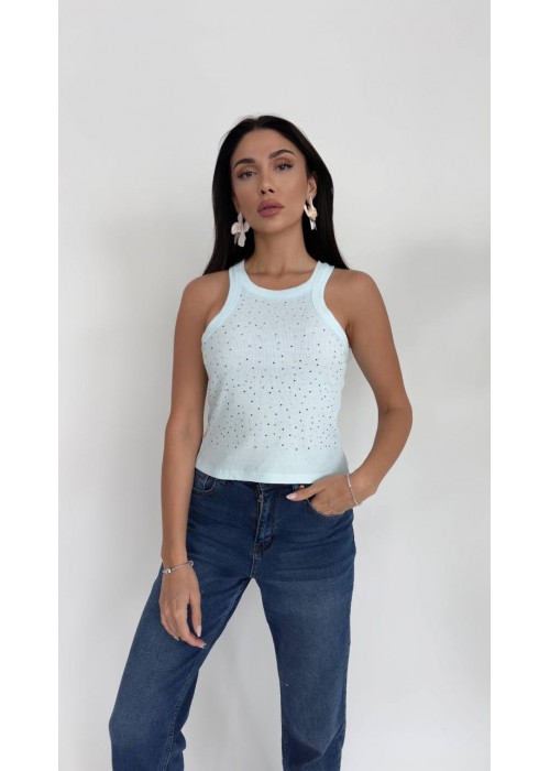 211008 BEYAZ TSHIRT TAŞ İŞLEMELİ