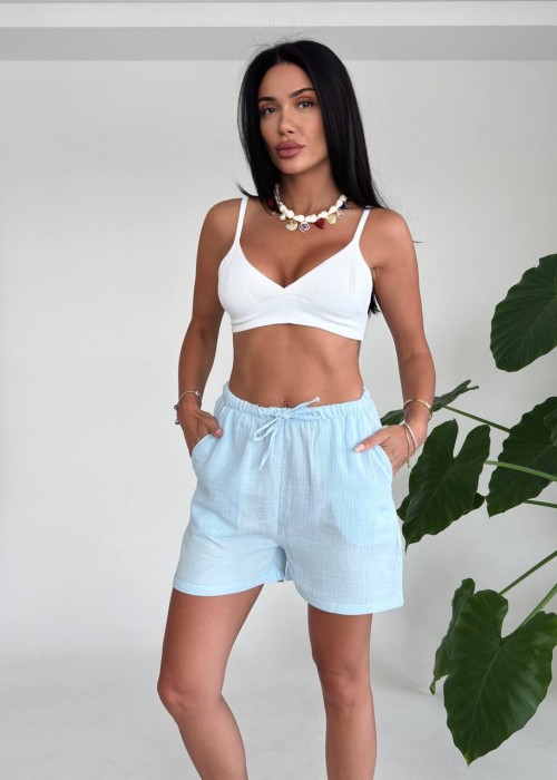 211057 BLAU KURZE HOSE