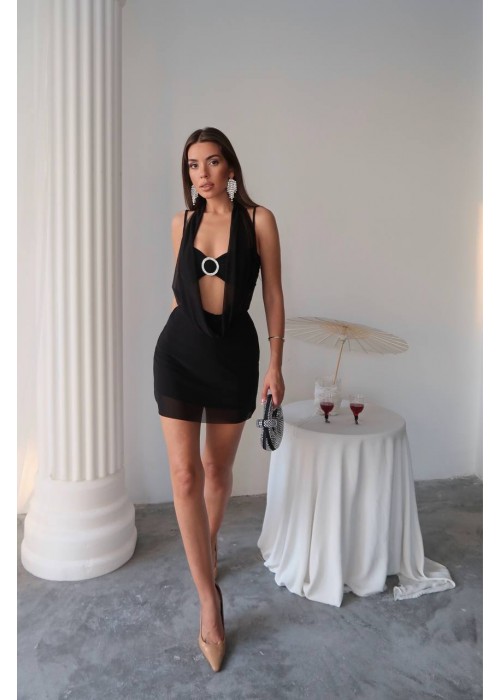 211112 SİYAH ELBİSE LYCRA