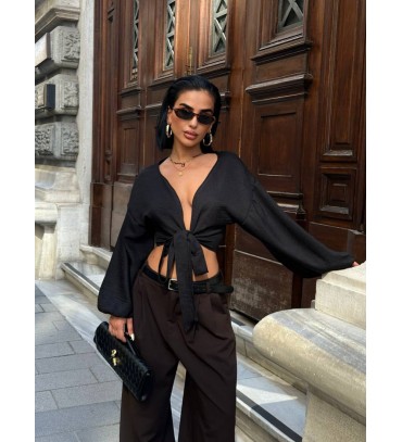 211168 SİYAH BLUZ KE...