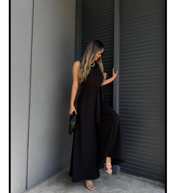 211178 SİYAH ELBİSE CREP KUMAŞ