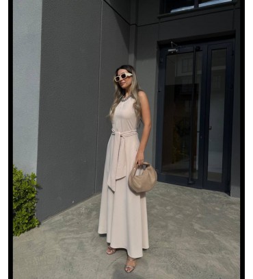 211180 KREM ELBİSE C...