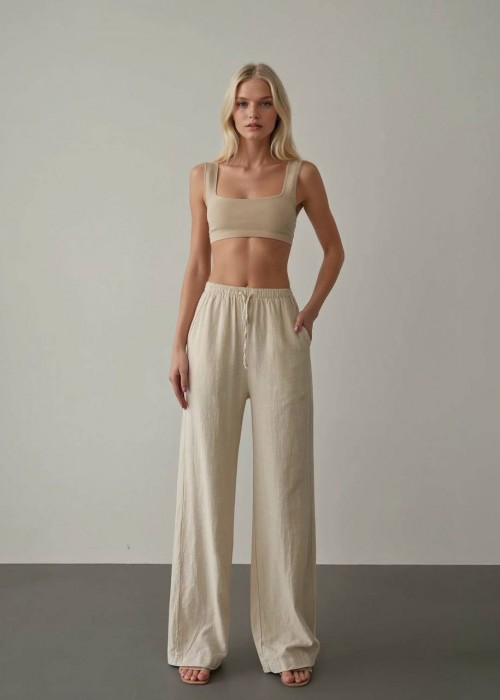211227 CREAM TROUSERS